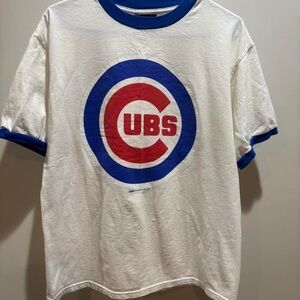 Stitches White and Blue T-Shirt